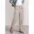 Street One Dames High Waist Barrel Leg Hose im Casual Fit in Beige