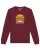Watapparel Sweatshirt ‘ Mehr Wandern ‘  gemengde kleuren / bourgogne