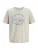 JACK & JONES Shirt  ecru / donkerblauw / wit