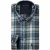 Overhemd Giordano donkerblauw beige blauw geruit