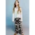 Mango Kids wide leg jeans met koeienprint