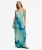Geprinte Maxi Slipdress Light Blue