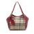 Tweedje Klein Haymarket Check Canvas en Leer Canterbury Tote