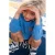 Sturdy sweater Run the Day blauw