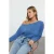 TRENDYOLMİLLA Dames Donkerblauw Effen Lang Regular fit Blouses
