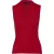 Rode mouwloze faux overslagtop