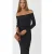 Off-Shoulder Bodycon Maxi Jurk