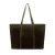 Manfield suede shopper donkergroen