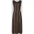 Christian Berg Woman Selection midi-jurk van viscosemix met vierkante hals