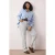 Trendyol Curve Dames Blauw Effen Flared Hoge taille Grote maten Jeans