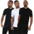 Collective Club katoenen T-shirt voor heren, set van 3, verschillende kleuren