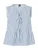 PIECES Blouse ‘PCJOLLY’  lichtblauw / wit