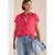 Cecil Dames Basic blouse met overhemdkraag in effen kleur in Rood