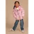Stains&Stories gewatteerde winterjas met print – roze