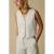 Sissy-Boy gestreepte bodywarmer ecru