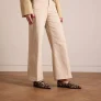 Manfield suède loafers met panterprint beige
