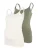 MAMALICIOUS Top ‘MLKerrie’  jade groen / wit