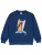 Fred’s World by GREEN COTTON Sweatshirt  lichtblauw / donkerblauw / oranje / wit