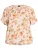 Zizzi Blouse ‘VBella’  lichtbeige / olijfgroen / lichtoranje