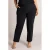 Colletta slim fit broek Plus Size – zwart