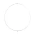 Solitaire ketting zirkoniumoxide zilver 925