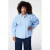 MS Mode gestreepte blouse met borduursels Plus Size – blauw