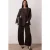 TRENDYOLMİLLA Dames Bruin Visgraat Lang Getailleerd Blazers
