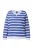 Ulla Popken Sweatshirt  blauw / wit
