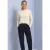 Shirt met lange mouwen, ronde hals en ruches