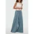 JOSH V wide leg regular waist broek medium blue denim