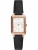 FOSSIL Analoog horloge ‘RAQUEL’  rose-goud / zwart / wit