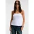 Straploze slim-fitblouse