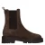 No Stress leren chelsea boots met profielzool en dierenprint – donkerbruin