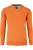 Redmond Regular Fit Trui V-halsoranje, Effen