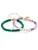 Yokoamii Armband  goud / groen / sering / wit