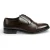 Bruine klassieke Oxford-schoenen met neuskap en vetersluiting voor heren.