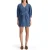 Scotch & Soda Belted V – Neck Washed Denim Dress Washed Indigo