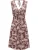 Ragwear Jurk ‘Aini’  donkerbruin / wit
