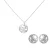 Orphelia ‘Elvina’ Dames 925 Sterling Zilveren Set: Ketting-Hanger + Oorbellen – Zilver SET-7085