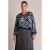 Yest Curve Plus Size top met print – blauw