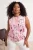 Trendyol Curve Dames Meerkleurig Grafisch Mouwloos Getailleerd Grote maten Blouses