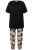 Ulla Popken Pyjama  gemengde kleuren / zwart