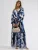 MSN Collection Jurk  blauw / nachtblauw / wit