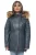 Dames gewatteerde leren parka jas-Curitiba