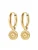 Hey Happiness Oorbellen ‘Lucky Gaze’  goud