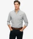Klassiek Oxford Overhemd met Lange Mouwen Grey