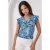 Geribbelde Mouwloze Crew Neck Blouse