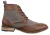 Heren klassieke Tweed Oxford enkellaarzen in bruin leer