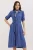 Textured Midi-jurk met Strik