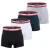 FILA Boxershorts  donkerblauw / grijs / rood / zwart / wit
